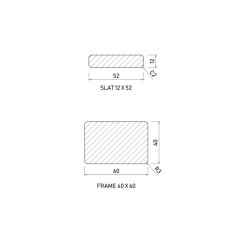 ADJUSTABLE VENETIAN PANEL CAPRI 90X180CM